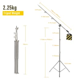 GSYXERGILES 290cm Aluminum Alloy Light Stand Portable Ring Light Stand Mobile Phone Photo Stands for photographic apparatus