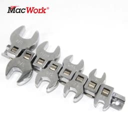 8 Pcs 3/8 Inch Drive Crowfoot Wrench Set 3/8 to 7/8 in. SAE Imperial Chrome Plated Crow Foot
