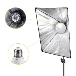 LED Light Bulb 3800k to 5500k Energy Saving Bulb for Photography Photo Video Studio Lighting 45W 70W Optional Remote Control