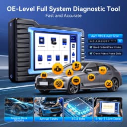 MUCAR VO7S Automotive Diagnostic Tool Bi Directional Scan Tool OBD2 Scanner ECU Coding 28 Resets Full System Life Free CANFD FCA