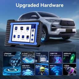 MUCAR VO7S Automotive Diagnostic Tool Bi Directional Scan Tool OBD2 Scanner ECU Coding 28 Resets Full System Life Free CANFD FCA