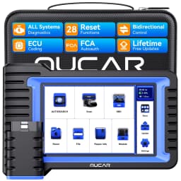 MUCAR VO7S Automotive Diagnostic Tool Bi Directional Scan Tool OBD2 Scanner ECU Coding 28 Resets Full System Life Free CANFD FCA