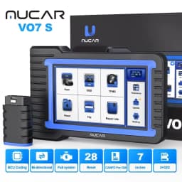 MUCAR VO7S Automotive Diagnostic Tool Bi Directional Scan Tool OBD2 Scanner ECU Coding 28 Resets Full System Life Free CANFD FCA