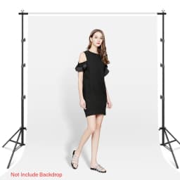 2.6x3M Photography Background Stand Photo Studio Chromakey Support System Adjustable Backdrop Stand Frame with Carrying Bag Clip