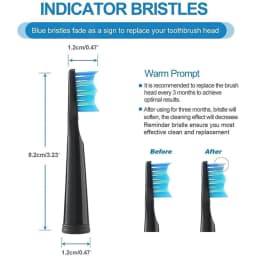 Fairywill Electric Toothbrushes Replacement Heads Electric Toothbrush heads Sets for FW-507 FW-508 FW-917 Head Toothbrush