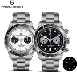 PAGANI DESIGN 2026 New BB Panda Retro Sport Chronograph Luxury Quartz Watch For Men Sapphire mirror 10Bar Waterproof Wrist Watch