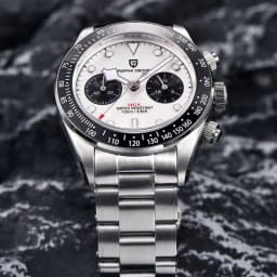 PAGANI DESIGN 2026 New BB Panda Retro Sport Chronograph Luxury Quartz Watch For Men Sapphire mirror 10Bar Waterproof Wrist Watch