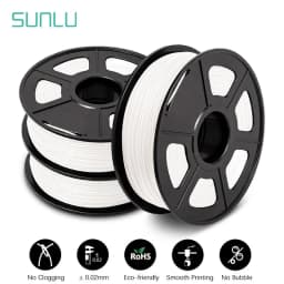 SUNLU 3Rolls PLA PETG Filament 3D Printing 1.75MM Odorless Eco-Friendly Good Tougness PLAplus SILK 1KG Per Roll