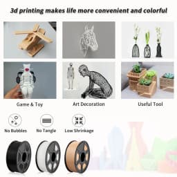 SUNLU 3Rolls PLA PETG Filament 3D Printing 1.75MM Odorless Eco-Friendly Good Tougness PLAplus SILK 1KG Per Roll