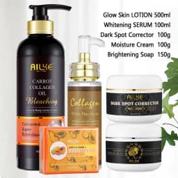 AILKE Collagen Whitening Set, Lightening, Moisturizing, Hydrating, Anti Dark Spots, Hyperpigmentation, For All Skin Types