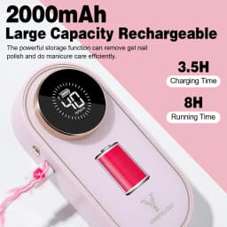 YOKEFELLOW 40000RPM Electric Nail Drill Machine Portable Rechargeable Nail Drill For Acrylic Nails Gel Removing Nail Tool N301