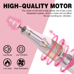 YOKEFELLOW 40000RPM Electric Nail Drill Machine Portable Rechargeable Nail Drill For Acrylic Nails Gel Removing Nail Tool N301