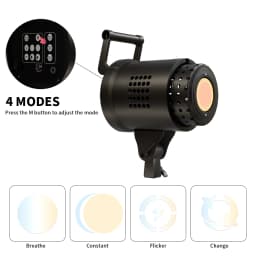 Bowens Video Studio Kit 115W Photography COB Light Dimmable Kit LED Lamp Flash Studio 220VLighting 3000-6000K 3 Color