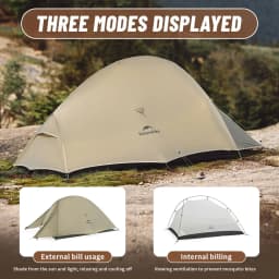 Naturehike Cloud Up 1 Upgraded Tent Ultralight Camping Tent Waterproof Outdoor Hiking Travel Tent Backpacking Cycling Tent