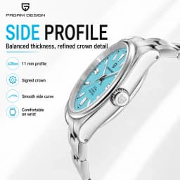 PAGANI DESIGN 2026 New Luxury Automatic Mechanical Men Watch Stainless Steel V2 Sapphire Crystal CS 20Bar Reloj Hombte