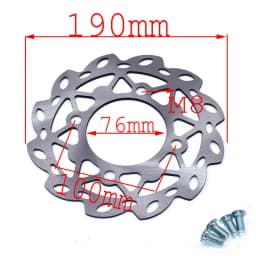 180mm 190mm 200mm 210mm 220mm 230mm Front Rear disc brake disc plate for Motorcycle KAYO BSE 125cc 140cc 160cc pocket dirt bike