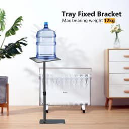 Projector Tray Floor Projector Support Stand Metal Holder Multi-angle Adjustable 360 ° Rotating Projector Bracket for Film Video