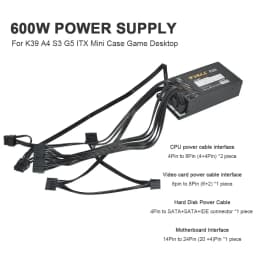 Full Modular 1U Mini Flex ATX PSU PC Power Supply 400W 600W For K39 A4 S3 G5 ITX Mini Case Game Desktop 110-264V ENP-7660B