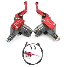 Motorcycle Master Cylinder Lever Hydraulic Clutch Oil Hose Line Pipe Rear Foot Brake Pull Rod Atv Dirt Pit Bike Braided Tubing
