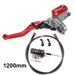 Motorcycle Master Cylinder Lever Hydraulic Clutch Oil Hose Line Pipe Rear Foot Brake Pull Rod Atv Dirt Pit Bike Braided Tubing