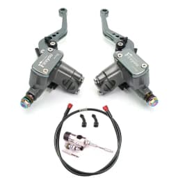 Motorcycle Master Cylinder Lever Hydraulic Clutch Oil Hose Line Pipe Rear Foot Brake Pull Rod Atv Dirt Pit Bike Braided Tubing