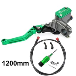 Motorcycle Master Cylinder Lever Hydraulic Clutch Oil Hose Line Pipe Rear Foot Brake Pull Rod Atv Dirt Pit Bike Braided Tubing
