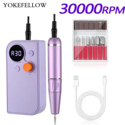 40000/35000RPM Portable Electric Nail Drill Machine With LCD Display Nails Sander For Acrylic Gel Polish Rechargeable Nail Tool