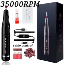 40000/35000RPM Portable Electric Nail Drill Machine With LCD Display Nails Sander For Acrylic Gel Polish Rechargeable Nail Tool