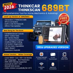 THINKCAR THINKSCAN 689BT AI Key Programming Automotive Diagnostic Tool Bidirectional Obd2 Scanner ECU Coding CANFD DOIP 34 Reset