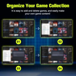 JMachen Hyper Base Lbox Retro Game Console for PS4/PS3/Switch/PS2/Wii/WiiU/PS1 Launchbox 2TB Gaming HDD with 4200+ PC/3D Games