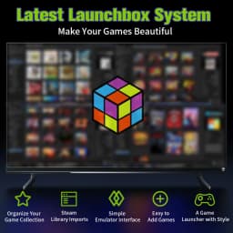 JMachen Hyper Base Lbox Retro Game Console for PS4/PS3/Switch/PS2/Wii/WiiU/PS1 Launchbox 2TB Gaming HDD with 4200+ PC/3D Games