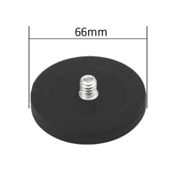 Magnet Car Suction Cup Base Dia 66mm/43mm with 1/4" Screw Mount 360 Swivel Ball Head Smartphone Clipper for Gopro Action Camera