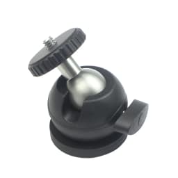 Magnet Car Suction Cup Base Dia 66mm/43mm with 1/4" Screw Mount 360 Swivel Ball Head Smartphone Clipper for Gopro Action Camera