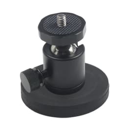 Magnet Car Suction Cup Base Dia 66mm/43mm with 1/4" Screw Mount 360 Swivel Ball Head Smartphone Clipper for Gopro Action Camera