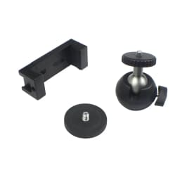 Magnet Car Suction Cup Base Dia 66mm/43mm with 1/4" Screw Mount 360 Swivel Ball Head Smartphone Clipper for Gopro Action Camera