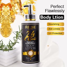 AILKE 24K Whitening Skin Set, Lightening, Remove Black Spots, Melanin, Stains, Even Skin Tone, Moisturizing, for All Skin Types