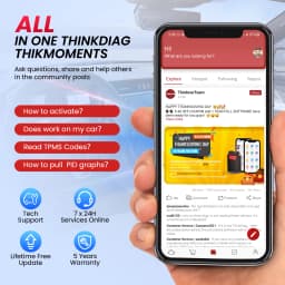 THINKCAR THINKDIAG Mini OBD2 Scanner Lifetime Free Update for All Cars Full System Diagnostic Scan Tool for iOS and Android