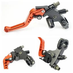 Fireyouracing Drum Brake Cable Clutch Line Master Cylinder Brake Lever Set Universal Red Green Blue for Yamaha Suzuki 22mm