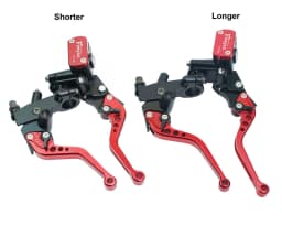 Fireyouracing Drum Brake Cable Clutch Line Master Cylinder Brake Lever Set Universal Red Green Blue for Yamaha Suzuki 22mm