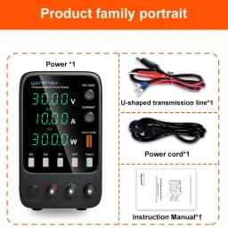 Wanptek Variable DC Regulated Power Supply 30V 10A Three Group Storage Function APS3010H OCP Alarm Output Preset Voltage Current