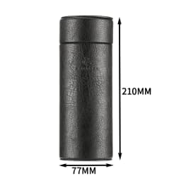 Leather Cigar Tube Jar Portable Cedar Wood Humidor Box Cigar Case W/ Humidifer Hygrometer Fit 5 Cigars Humidor
