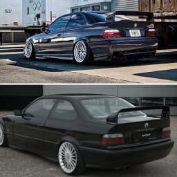 For BMW 3 Series E36 1990-2000 SpoilerABS Plastic Materail Unpainted or Glassy Black Spoiler For BMW E36 M3 Rear Wing
