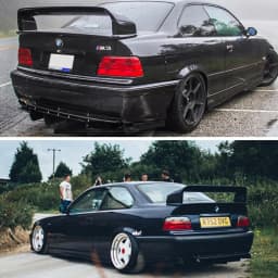 For BMW 3 Series E36 1990-2000 SpoilerABS Plastic Materail Unpainted or Glassy Black Spoiler For BMW E36 M3 Rear Wing