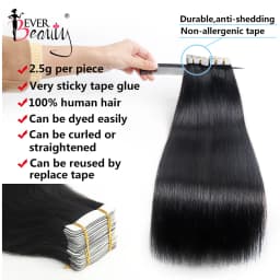 Straight Tape In Hair Extensions Human Hair Skin Weft Extension Invisible Tape Ins Brazilian Tapes In Extensions Virgin Hair For