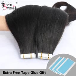 Straight Tape In Hair Extensions Human Hair Skin Weft Extension Invisible Tape Ins Brazilian Tapes In Extensions Virgin Hair For