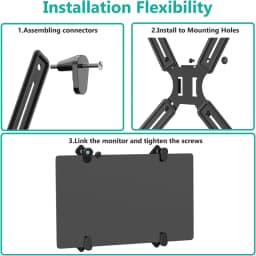 D-MOUNT AD500 Non-VESA Display Adaptor for 17'-27' No Hole Monitor Holder Mount VESA 100X100