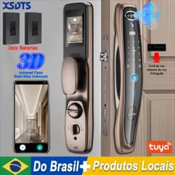 Tuya Smart 3D Face Door Lock Security Face & Camera Monitor Intelligent Fingerprint Password Biometric Electronic Key Unlock