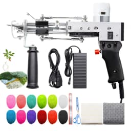 Electric Carpet Rug Guns, Carpet Weaving Knitting Machine 2 In 1 Tufting Gun Can Do Cut Pile And Loop Pile With 5-40 Stitches