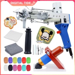 Electric Carpet Rug Guns, Carpet Weaving Knitting Machine 2 In 1 Tufting Gun Can Do Cut Pile And Loop Pile With 5-40 Stitches