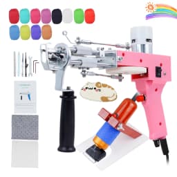Electric Carpet Rug Guns, Carpet Weaving Knitting Machine 2 In 1 Tufting Gun Can Do Cut Pile And Loop Pile With 5-40 Stitches